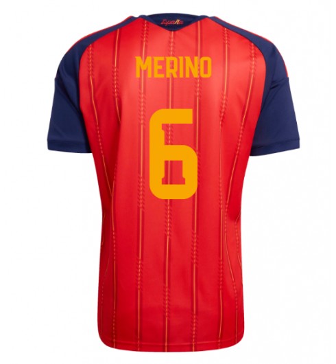 Španělsko Mikel Merino #6 Domácí Dres MS 2026 Krátký Rukáv Španělsko Mikel Merino #6 Domácí Dres MS 2026 Krátký Rukáv